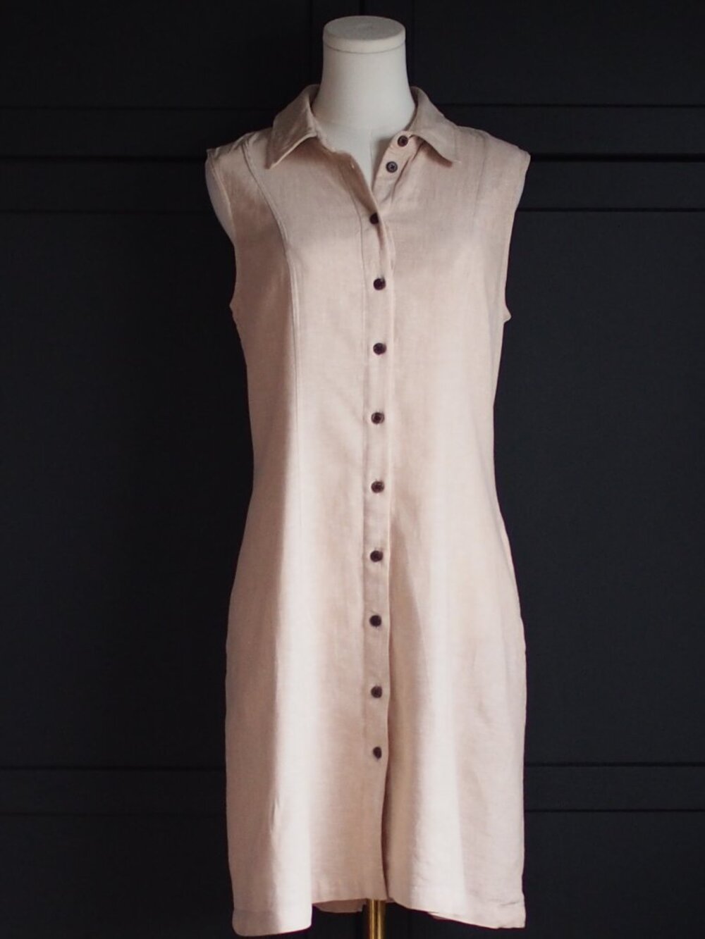 Anne Klein | Linen Blend Shirt Dress